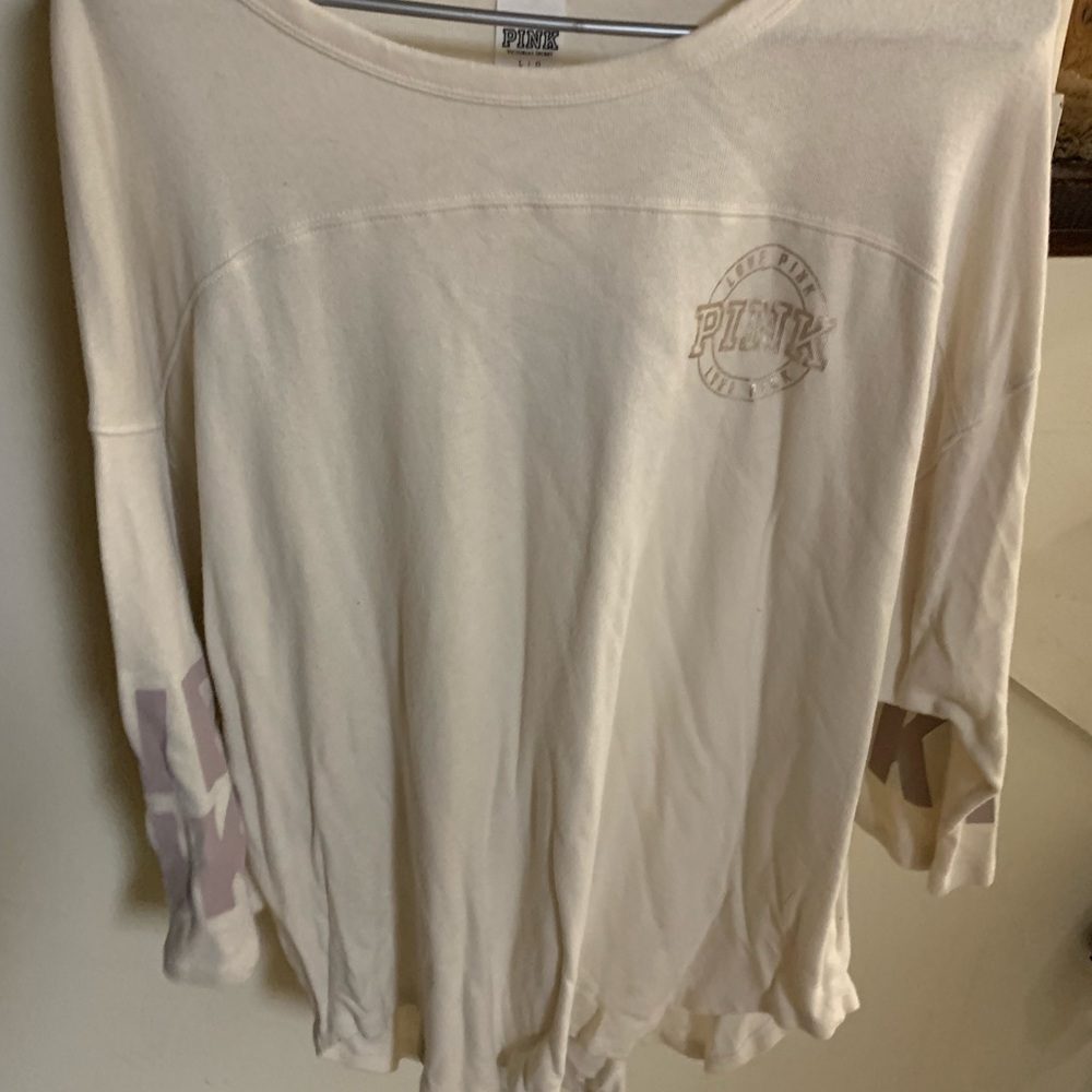 Pink 3/4 sleeve shirt